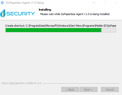 installing