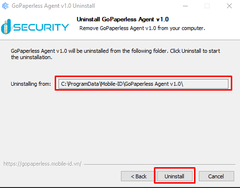 uninstall